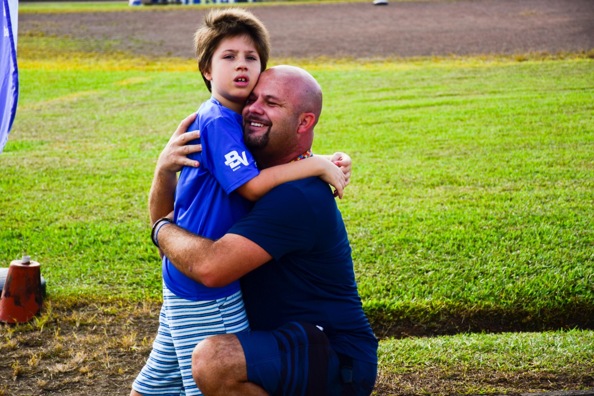 Aluno Vicente e seu pai